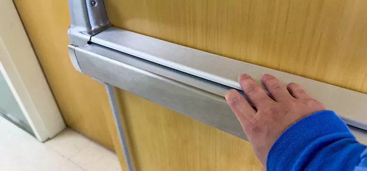 Installing a Push Bar on a Door Universal City